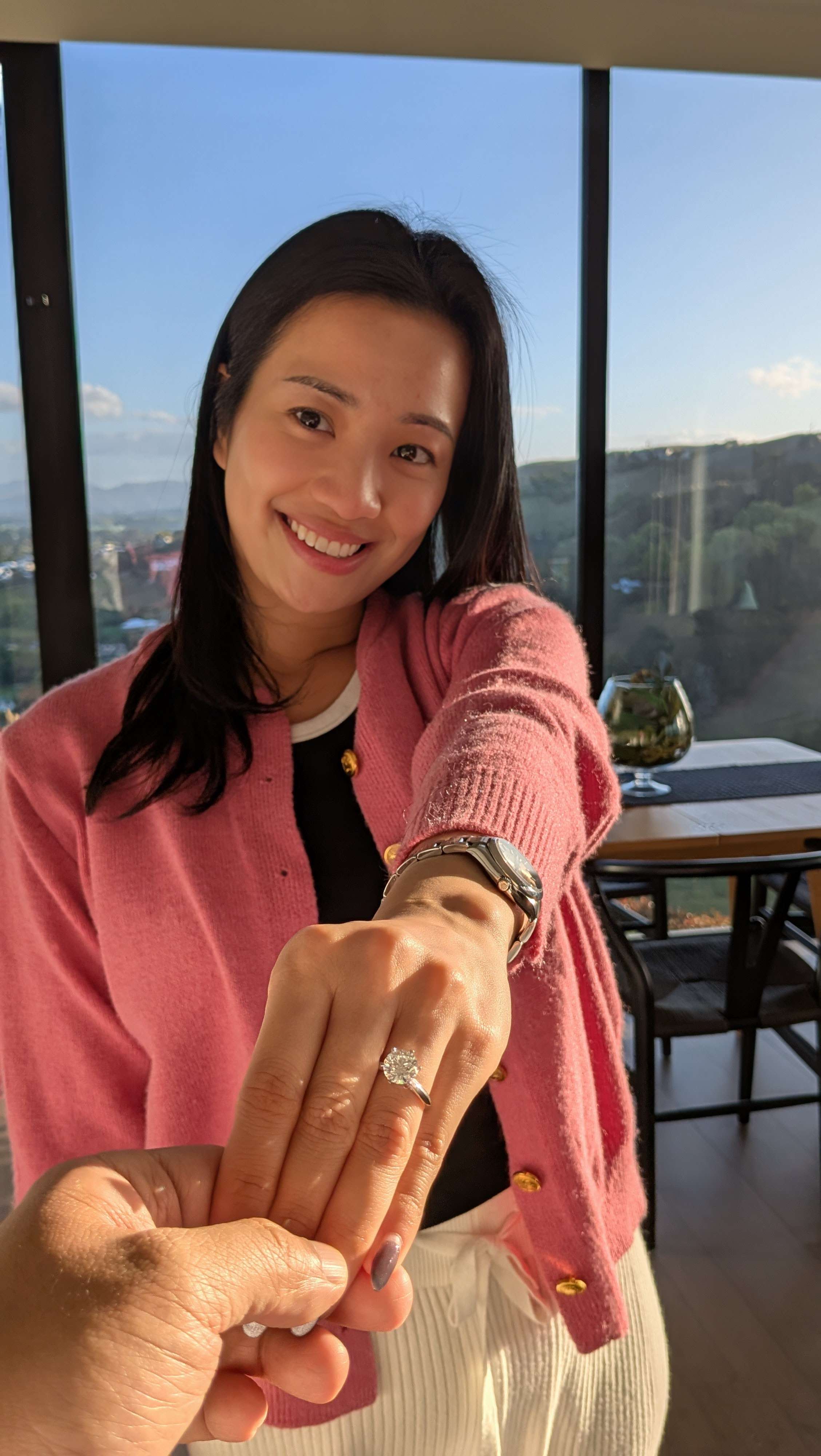 Coey wearing the ring